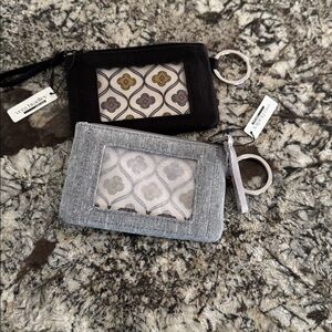 Vera Bradley Zip ID Case Lot of 2